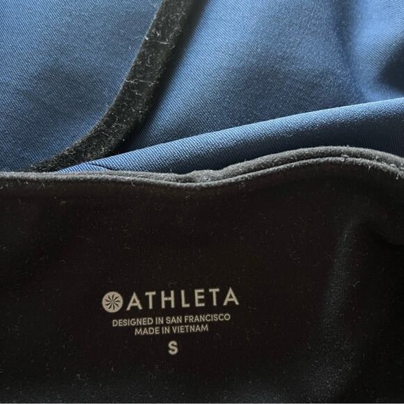 Athleta Salutation Colorblock Asym 7/8 Leggings In Powervita - Picture 10 of 10